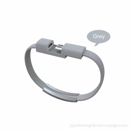 2020 New Design Data Cable Bracelets Wholesale Fast Charging Micro USB Data Cable Mobile Phone Charger Data Line Bracelet Cable